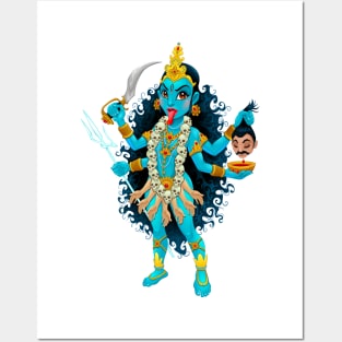 Kali goddess Posters and Art